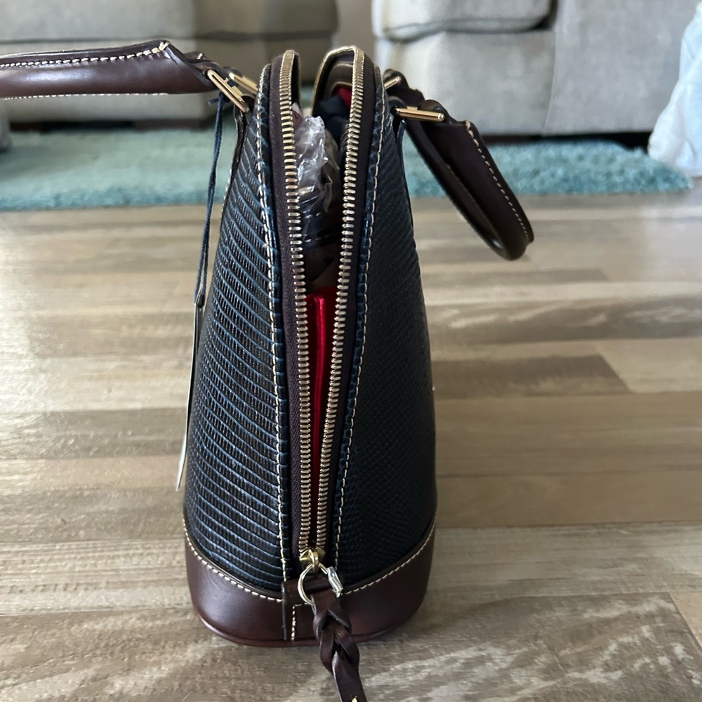 Dooney & Bourke Midnight Blue Textured Handbag - Picture 4 of 4